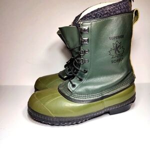 NOT FOR SALE Sorel Vintage Mark V Kaufman Leather Wool Lined Winter Boots